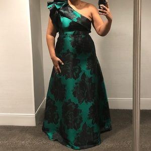 Beautiful formal dress black and green